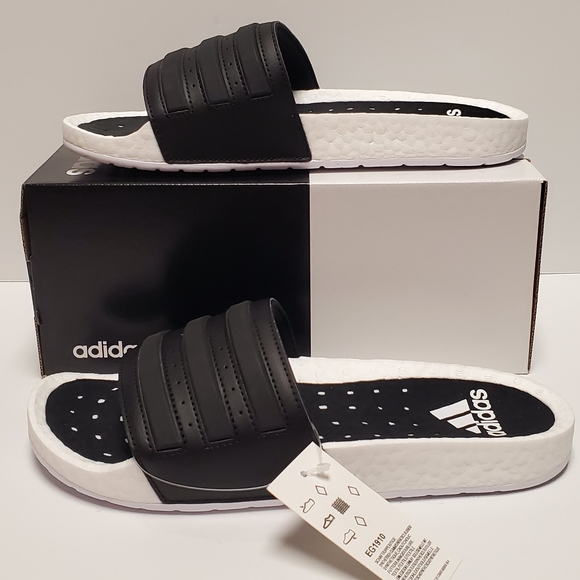 black adidas boost slides